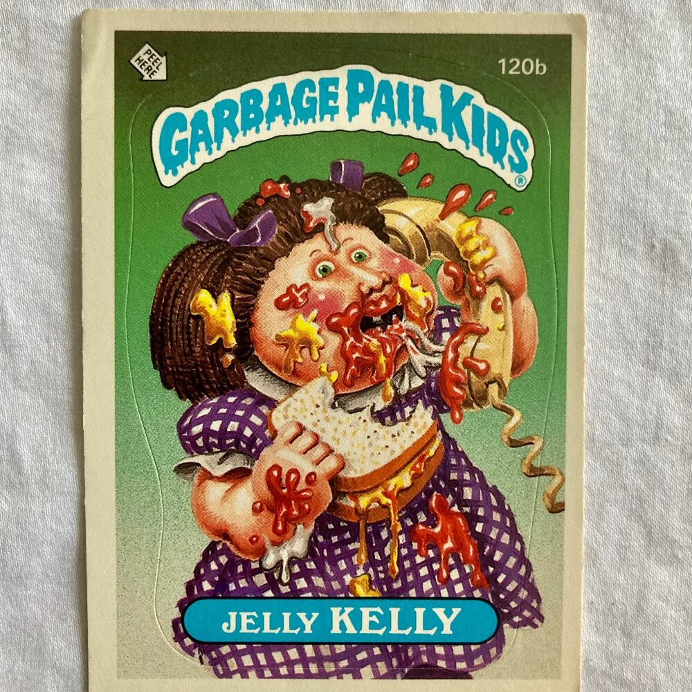 Garbage Pail Kids Card 1986 Topps - 120b Jelly Kelly (2 available)